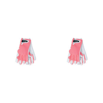4pc Annabel Trends Sprout Goatskin Garden Gloves - Coral