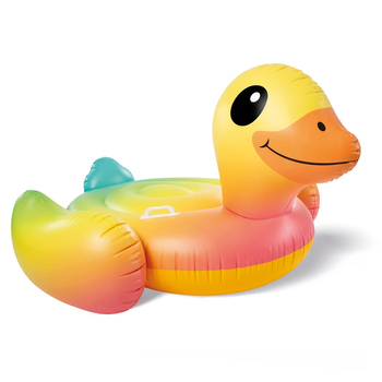 Intex 147cm Yellow Duck Inflatable Ride-On Toy