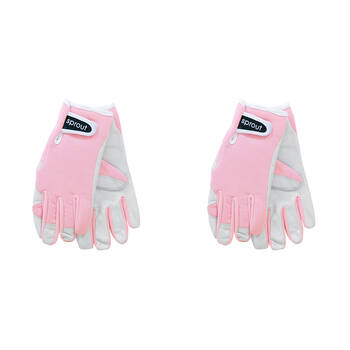 4pc Annabel Trends Sprout Goatskin Garden Gloves - Crystal Pink