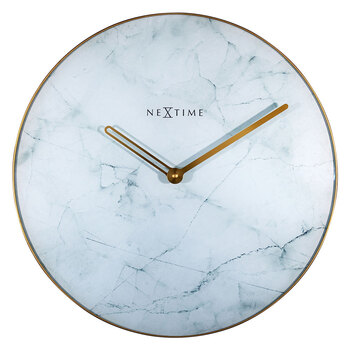 NeXtime 40cm Marble Wall Clock White