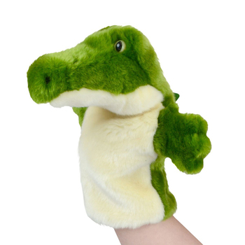 Lil Friends 26cm Crocodile Animal Hand Puppet Kids Soft Toy - Green