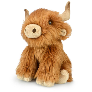 Lil Friends 30cm Highland Cow Stuffed Animal Plush Kids Toy - Brown