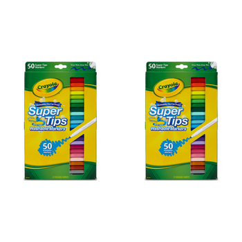 100pc Crayola Supertip Washable Markers Kids/Children Drawing Pens 3y+