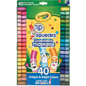 40pc Crayola Pip-Squeaks Washable Markers Kids/Toddler 3y+