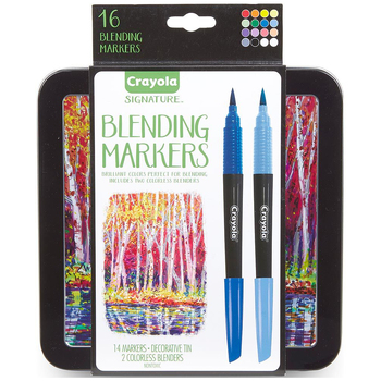 16pc Crayola Signature Blending Markers w/ Tin 9y+