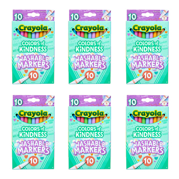 60pc Crayola Kids Creative Fineline Washable Markers Colors of Kindness 36m+