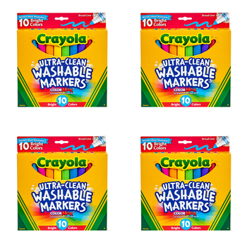 40pc Crayola Kids/Childrens Creative Ultra Clean Bright Markers 36m+