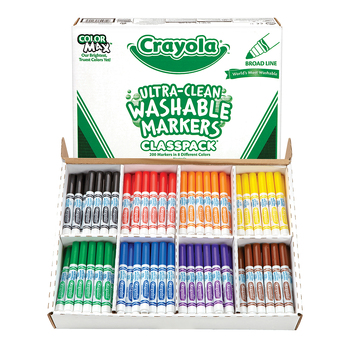 200pc Crayola Kids/Childrens Creative Marker Classpack 36m+
