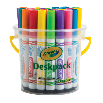 32pc Crayola Kids/Childrens Creative Bright Washable Marker Deskpack