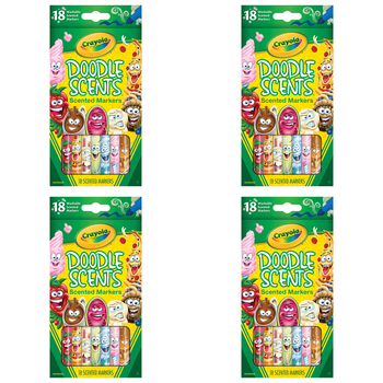 72pc Crayola Kids/Childrens Creative Doodle Scents Washable Markers 36m+