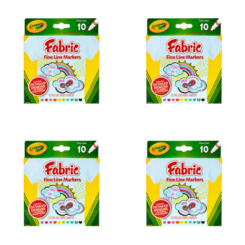 40pc Crayola Kids/Childrens Creative Fabric Markers 36m+
