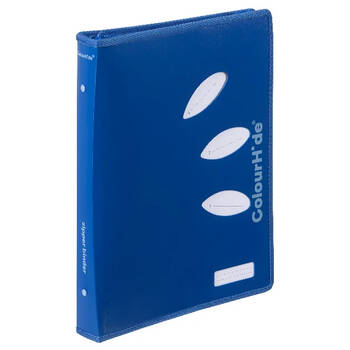 Colourhide 48cm Zipper Binder File/Document Organiser Blue