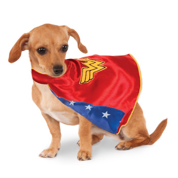 Dc Comics Wonder Woman Cape Pet Pet Dress Up Costume - Size Xs