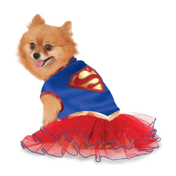 Dc Comics Supergirl Pet Tutu Dress Pet Dress Up Costume - Size S