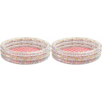 2PK Intex Sweet Blossom Inflatable Baby/Kids Swimming Splash Pool 1-3y+