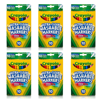 60pc Crayola Ultra-Clean Washable Markers 3+