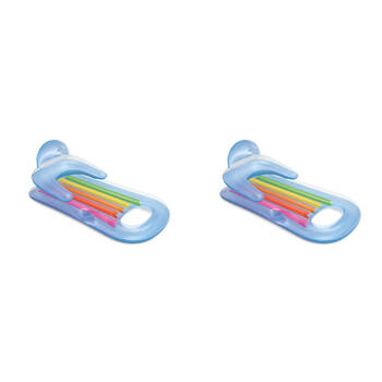 2PK Intex King Kool Inflatable Outdoor Pool Lounges - Assorted