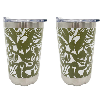 2PK Annabel Trends 270ml Stainless Steel Coffee Mug - Abstract Gum