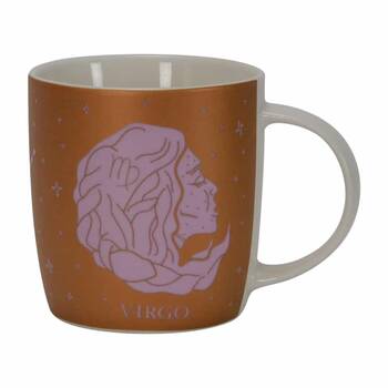 Annabel Trends Coffee Mug Zodiac Virgo 350ml Cup w/ Handle - Orange