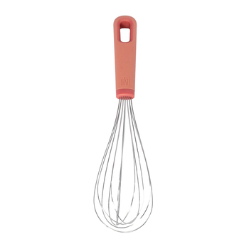 eKu Upcycle Soft Grip Kitchen Balloon Whisk - Salmon Pink