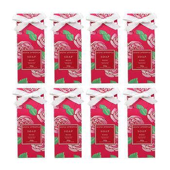 8PK Arome Ambiance Floral Garden Boxed Soap 150G - Rose