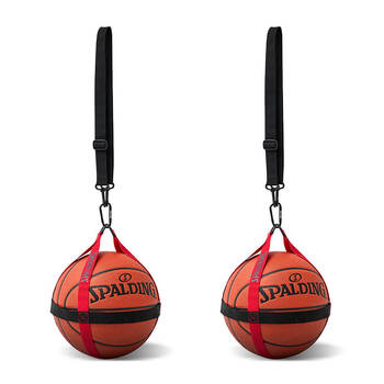 2PK Spalding Basketball Harness Carrying Bag Clip Accessory Lime Green
