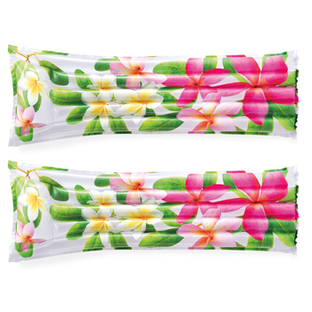 2PK Intex Fashion Mat Vinyl Inflatable Pool Mat 183x69cm Assorted
