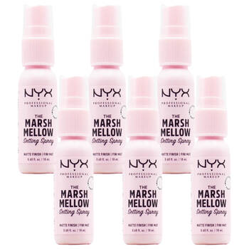 6PK NYX 18ml The Marshmallow Vegan Makeup Setting Spray - Pink