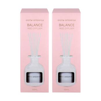 2PK Arome Ambiance Reed Diffuser Balance 100ml Clove and Spice - White
