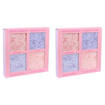 8pc Arome Ambiance Shower Steamers 55g - Indulge & Relax