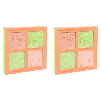 8pc Arome Ambiance Shower Steamers 55g - Energise & Refresh