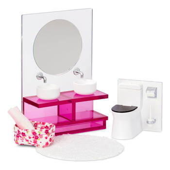 Lundby Bathroom Suite Set 1:18 Kids Dollhouse Furniture Miniature Toy 3y+