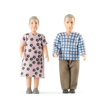 Lundby Charlie Family Grandparents 1:18 Play Doll Miniature Toy 15x21cm 3y+