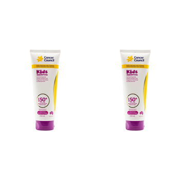 2PK Cancer Council 250ml Kids Sunscreen SPF50+ Body Lotion