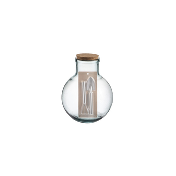 Ladelle Eco Recycled 31cm Glass Aran Terrarium - Clear