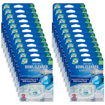 24x 2pc Air Fusion Toilet Bowl Cleaner & Air Freshener - Linen