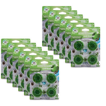 12x 4pc Air Fusion Toilet Bowl Cleaner & Air Freshener - Pine