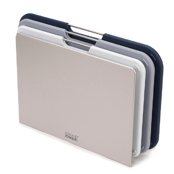 3pc Joseph & Joseph Nest Chopping Board w/ Storage Regular Set - Grey