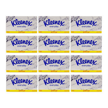 1200pc Kleenex 2Ply Everyday Tissues Paper Grab & Go