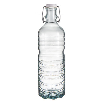 Eco Recycled Frigo 1500ml Water Bottle w/ Flip Top Lid - Clear
