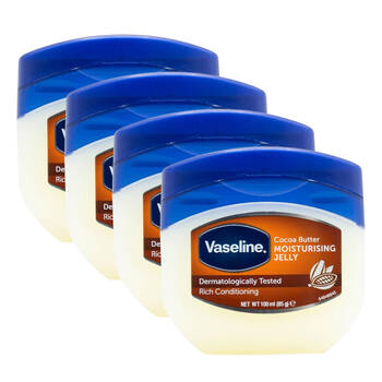 4PK Vaseline Moisturising Jelly Rich Conditioning Care Cocoa Butter 100ml