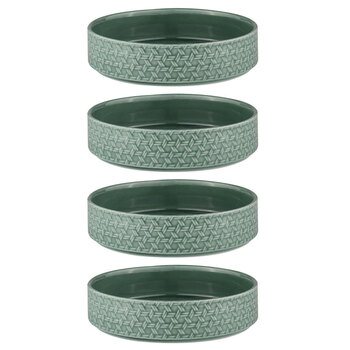 4PK Ladelle Heath 15cm Round Porcelain Serving Bowl - Jade