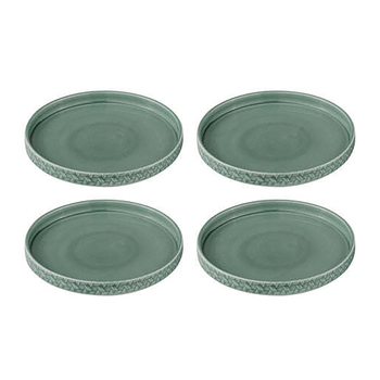 4pc Ladelle Heath Jade Tapas Plate 20cm