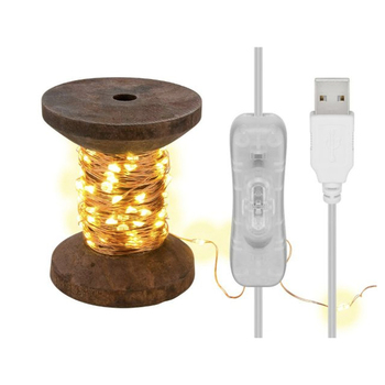 Goobay LED Fairy Lights Decorative Yarn Spool Cable