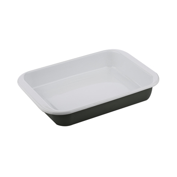 Ladelle Visto 35x25cm Enamel Carbon Steel Baking Dish Med Rect - Green