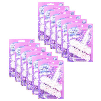 12x 2pc Max Flush 5 Toilet Rim Block Cleaner 45g Lavender Antibacterial