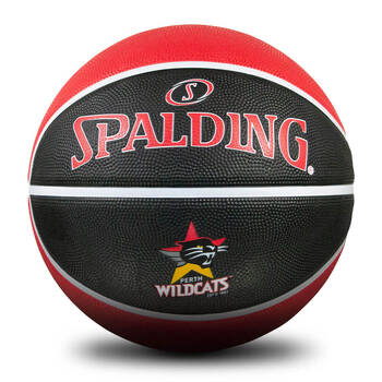 Spalding NBL Team Outdoor Series Rubber Basketball - Perth Wildcats Size 5