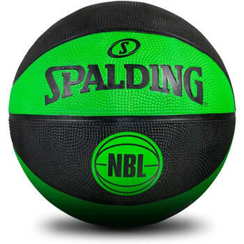 Spalding NBL Coloured Outdoor Play Rubber Basketball Size 6 Green/Black