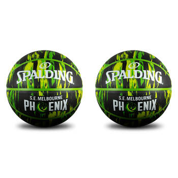 2PK Spalding NBL Team Outdoor Marble Series Basketball - SE Phoenix Size 7