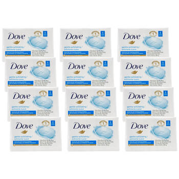48pc Dove 90G Beauty Soap Bar Bath Body Wash - Gentle Exfoliating